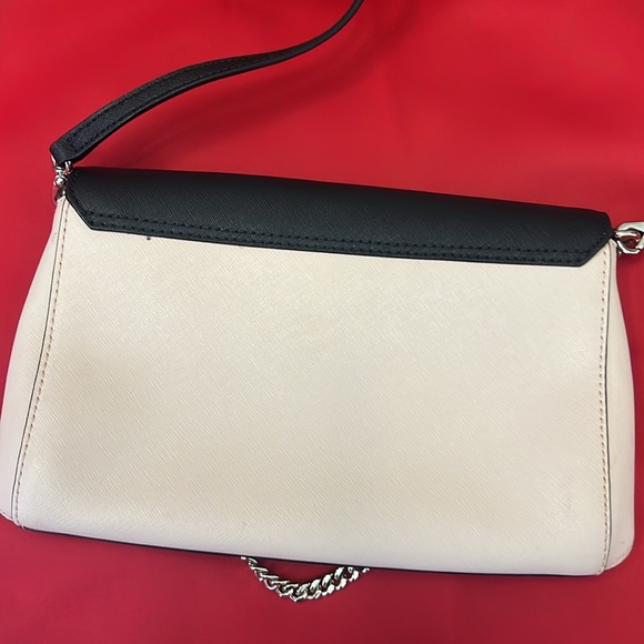 Kate spade ♠️ cross body purse pale rose and black color with two straps - Picture 5 of 8